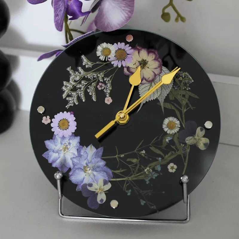 

Handmade Clock DIY Acrylic Dial Desktop Ornament Watch Quartz Movement Bedroom Living Room Wall Clock Decoration Family Fun