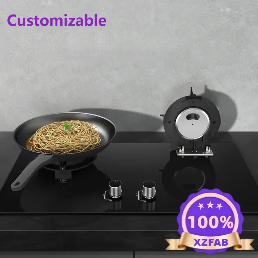 Factory Direct 2026 Disc style household folding flip embedded dual kitchen stove Hot sales