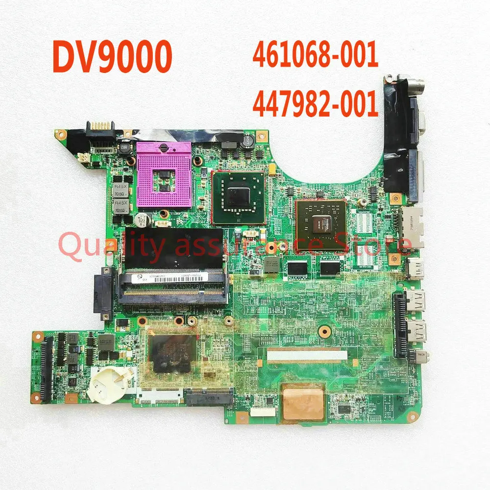 

447982-001 FOR HP Pavilion dv9000 DV9500 DV9700 DV9800 Laptop Motherboard 461068-001 965MP DDR2 100% Working