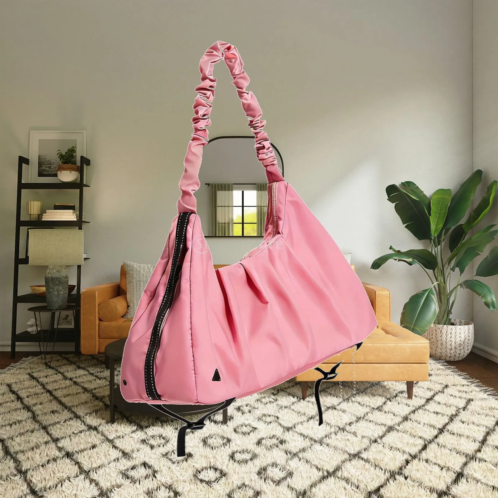

Women’s Sports Duffel Bag Durable Nylon Wet Dry Separation Workout Gym Bag for Yoga Fitness Travel
