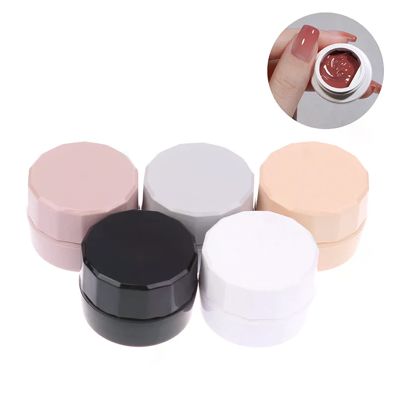 5 جرام فارغة البلاستيك مسمار الفن مستحضرات التجميل مربع الحاويات جرة عينة صغيرة كريم وعاء مسمار هلام مسحوق صندوق ماكياج غسول أداة #4