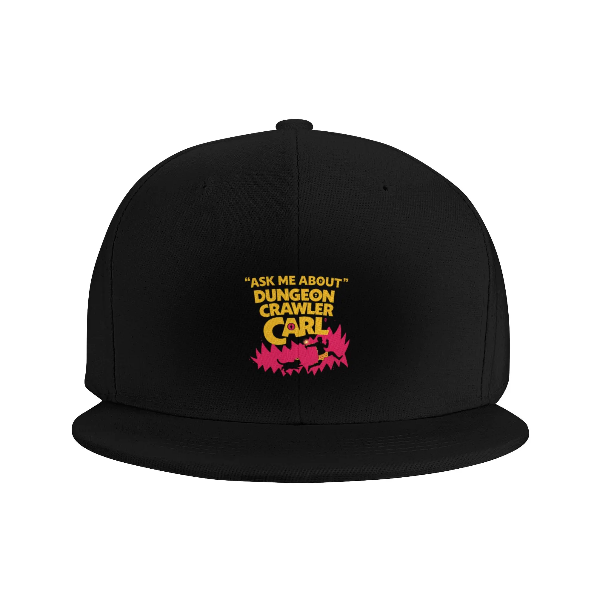 Fashion Ask Me About Dungeon Crawler Carl Flat Brim Sun Hat  Unisex Style Hats For Man
