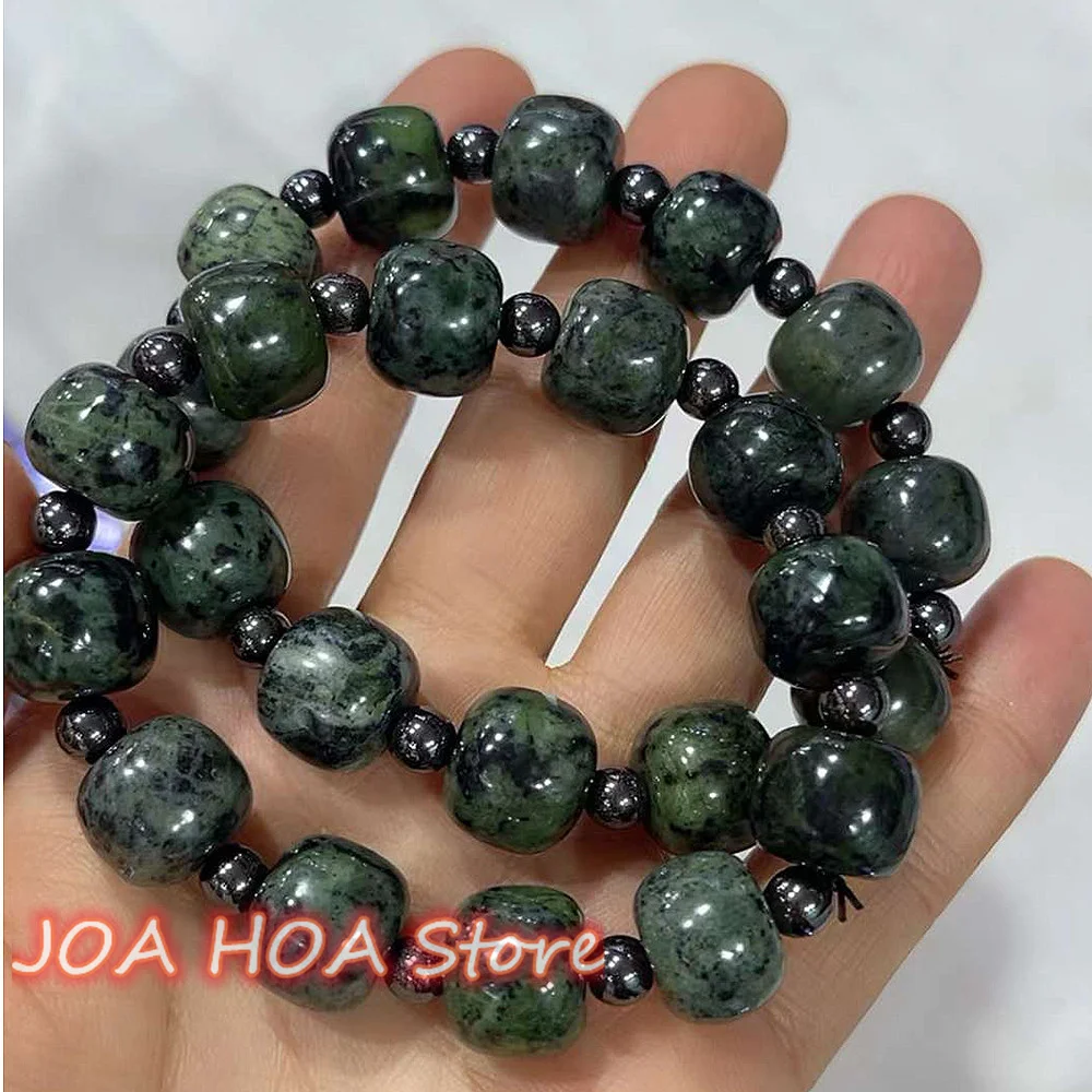 New Healthful Cure Energy Medicine King Jade Original Ecological Texture Handring Quality Bracelet Bangle Fine Jewelr