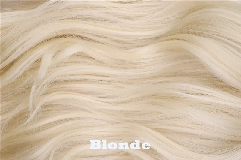 QQXCAIW peluca rubia larga y rizada para mujer, pelo sintético de alta temperatura para fiesta de disfraces de Cosplay, 70 Cm
