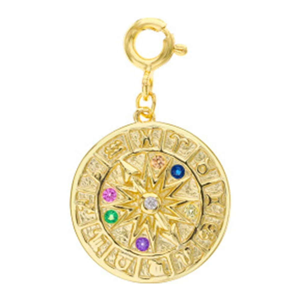 Pendant Amulet Magical Lucky Symbol Golden Jewelry Vintage Powerful Gift for Women Gold