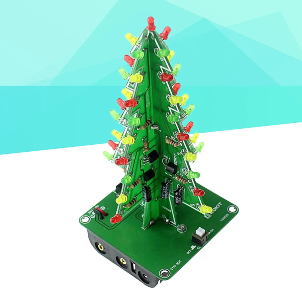 

1Pcs LED Flashing Simulation Christmas Tree Premium Material Long Lasting Mini Xmas Desktop Decor No