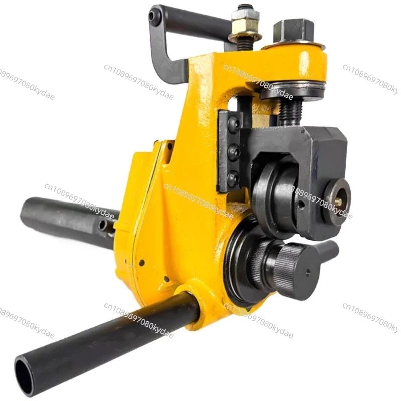 Portable Stainless Steel Depth Adjustable Edge Machine, 50-165mm Manual Pipe Groove Machine