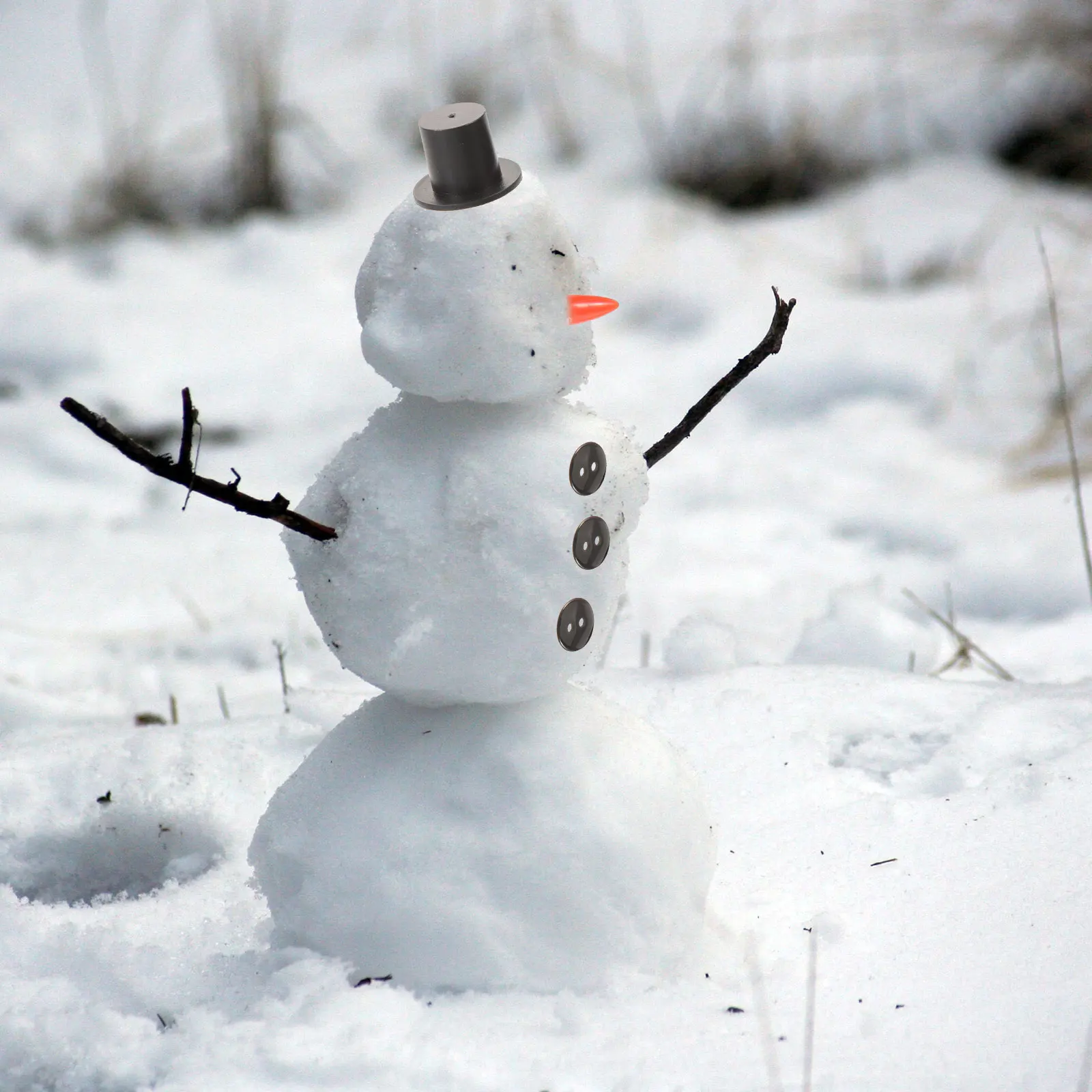 

1Set DIY Material Kit Decorative Snowman Kindergarten Xmas Party Craft Supplies DIY Snowman Ornament Holiday Craft Making