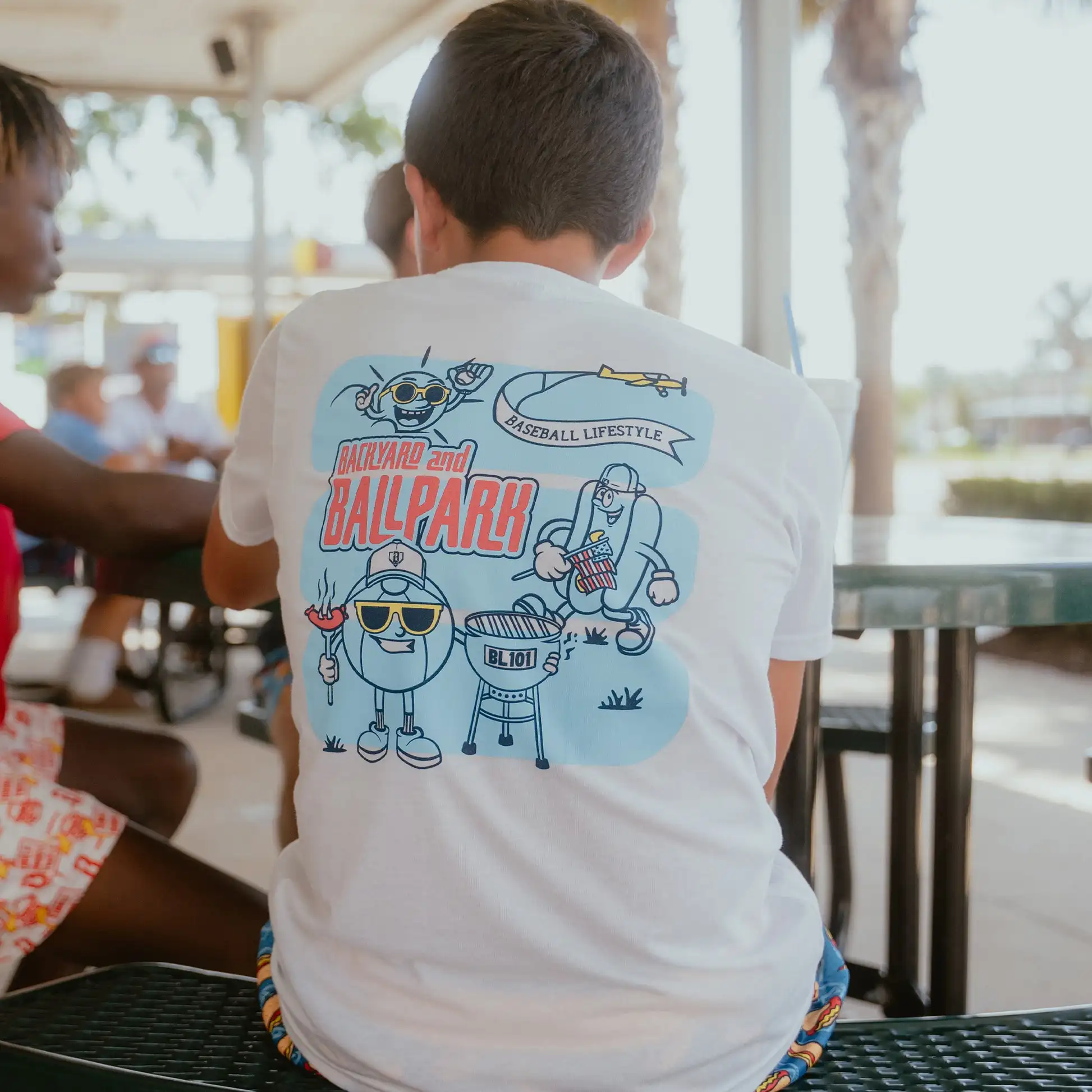 

Backyard and Baseball Field T-shirt - Baseball Lifestyle 101 Summer Boys Girls Casual Fashion Parent Child Wear Cotton T-shirt