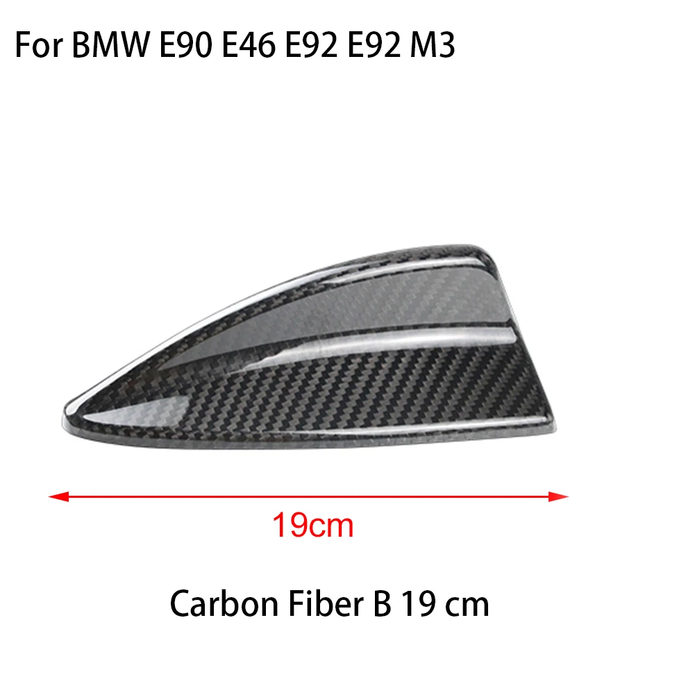 Cubierta de antena de aleta de tiburón para coche, accesorio de fibra de carbono rojo para BMW E90, E46, E92, M3, X1, E82, X3, Series E46, E90, E92, ﻿