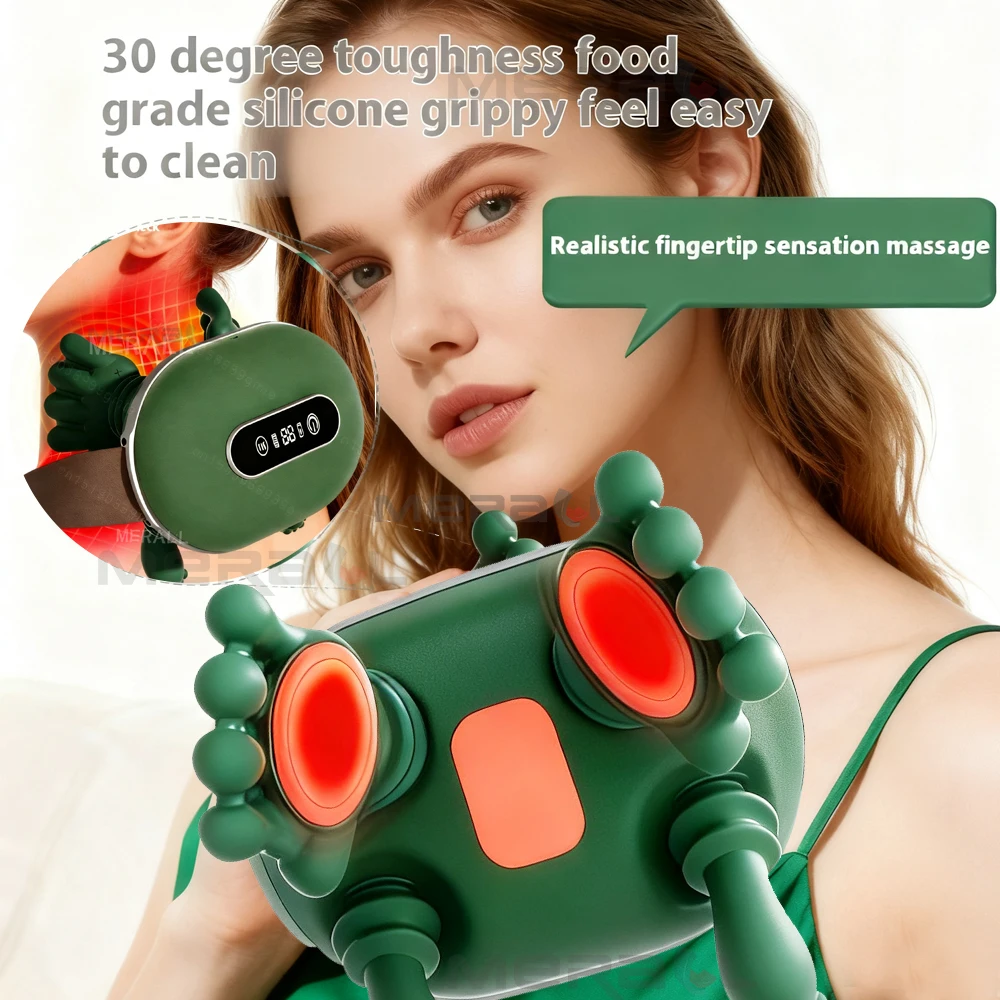 

Массажер для шеи, плеч, Shiatsu Masajeador, расслабляющий боль, электрический массажер для шейного отдела позвоночника, бионический массажер для разминания мышц, трапеции