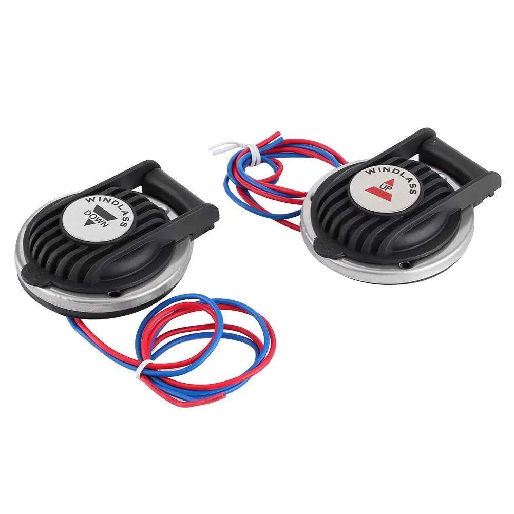 1 Pair for marine Anchor Windlass Foot Switch Deck Compact Boat Winch Up/Down Stainless Steel