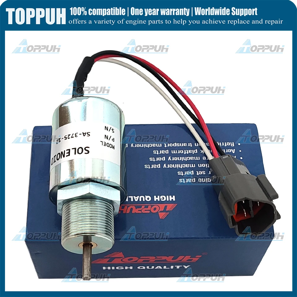 

12V SA-3725-12 Fuel Shut Off Solenoid Valve Shutdown SA-3725-12 for Mitsubishi L3E S3L S4L