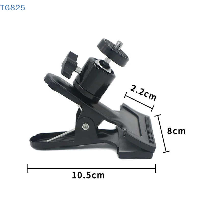 【】1Pc Flash Holder Mount Half Metal Camera Clamp With 360 Swivel Photography Ball-Head 1/4