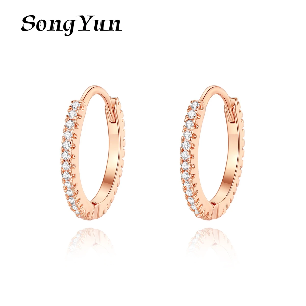 

SongYun Jewelry MHT Quality Brass Stud Earrings Dangle CZ 7A Zircon Birthday Gift Gift Her Women Earring Jewelry