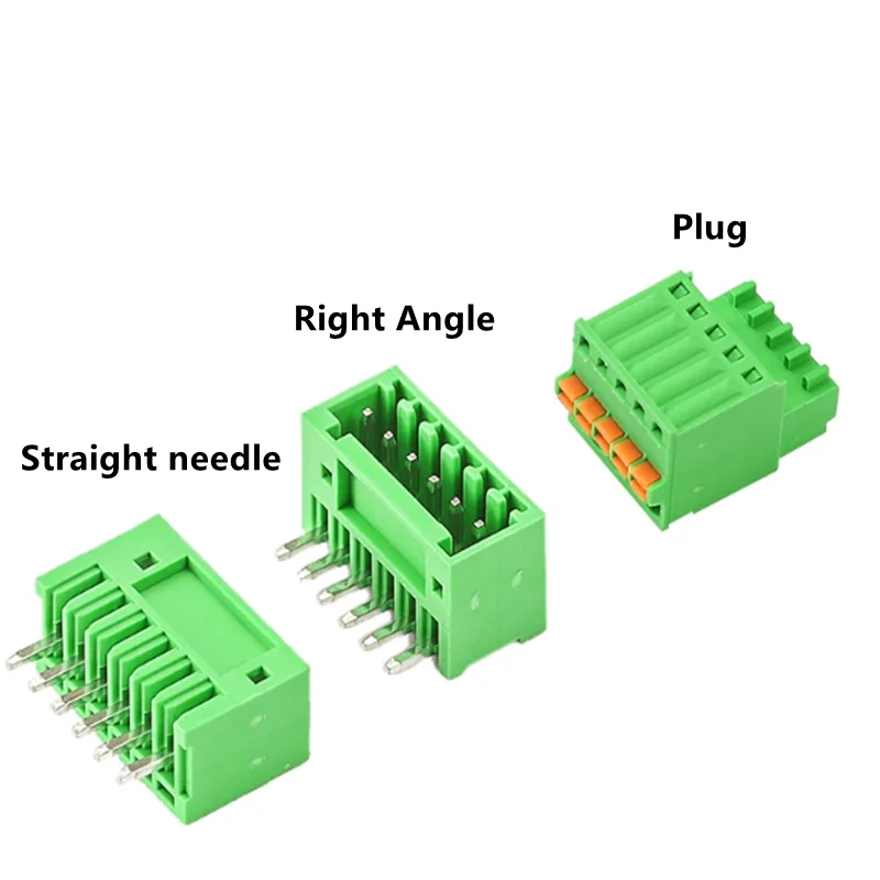 (5/10Sets) KF2EDGKD 2.5mm 2.54 2EDGKD 15EDGKD + 2EDG V R 2.5 Small Pitch Spring Push-Free Screwless Right Angle Straight 2~24Pin