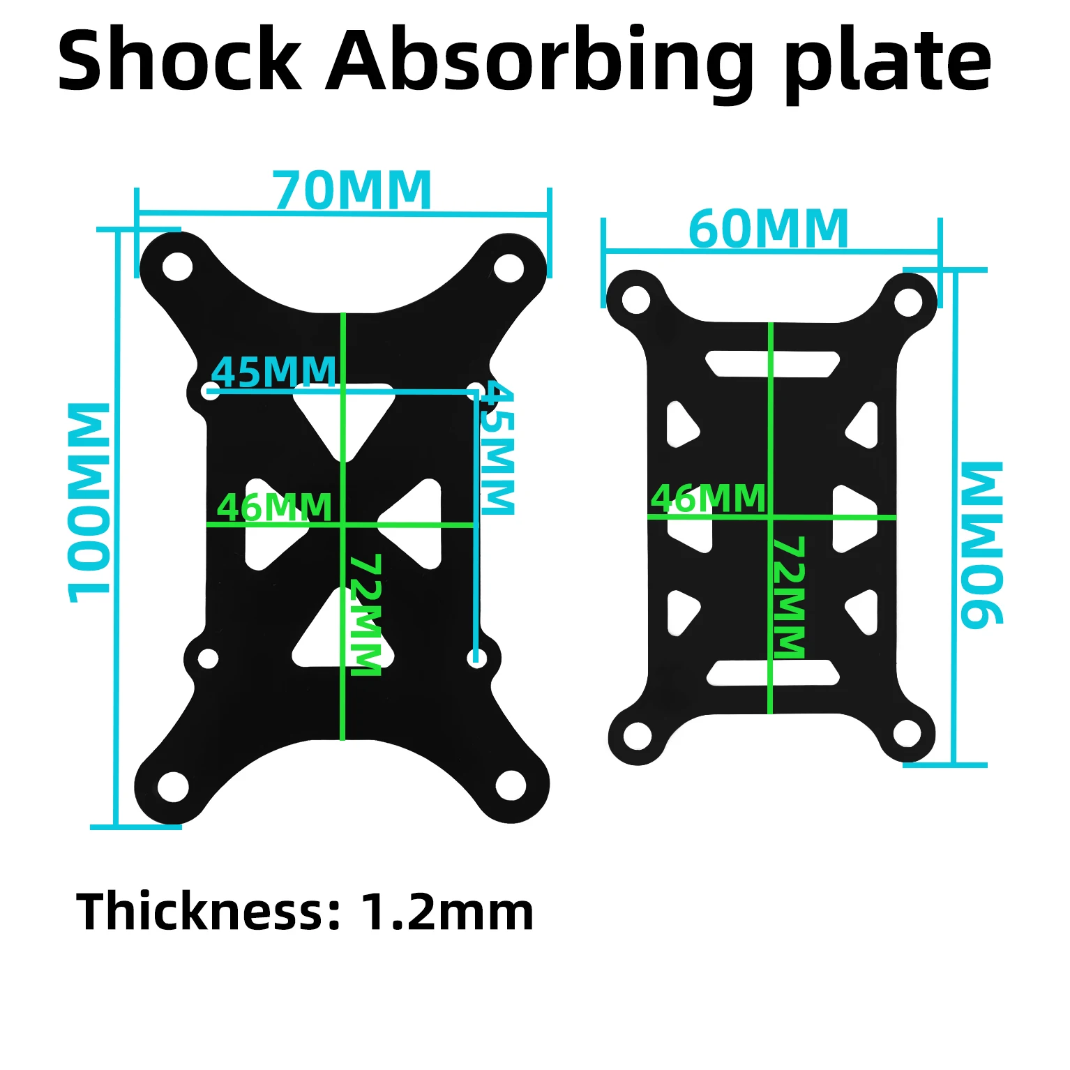 Angeltoy APM2.8 2.6 For Pixhawk For PX4 Rc Flight Control Card Anti-Vibration Set Shock Absorber plate