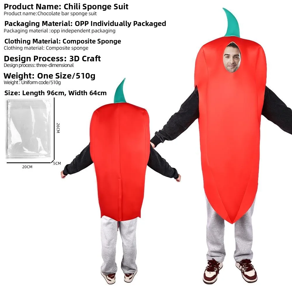 

loween Costume Performance Food Props corn Sponge Stripers Burgers Cross-border Cosplay Stage Outfits Women's Faion