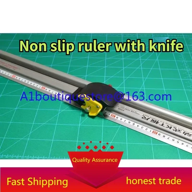 

Sliding KT plate cutting ruler aluminum anti-skid belt ruler