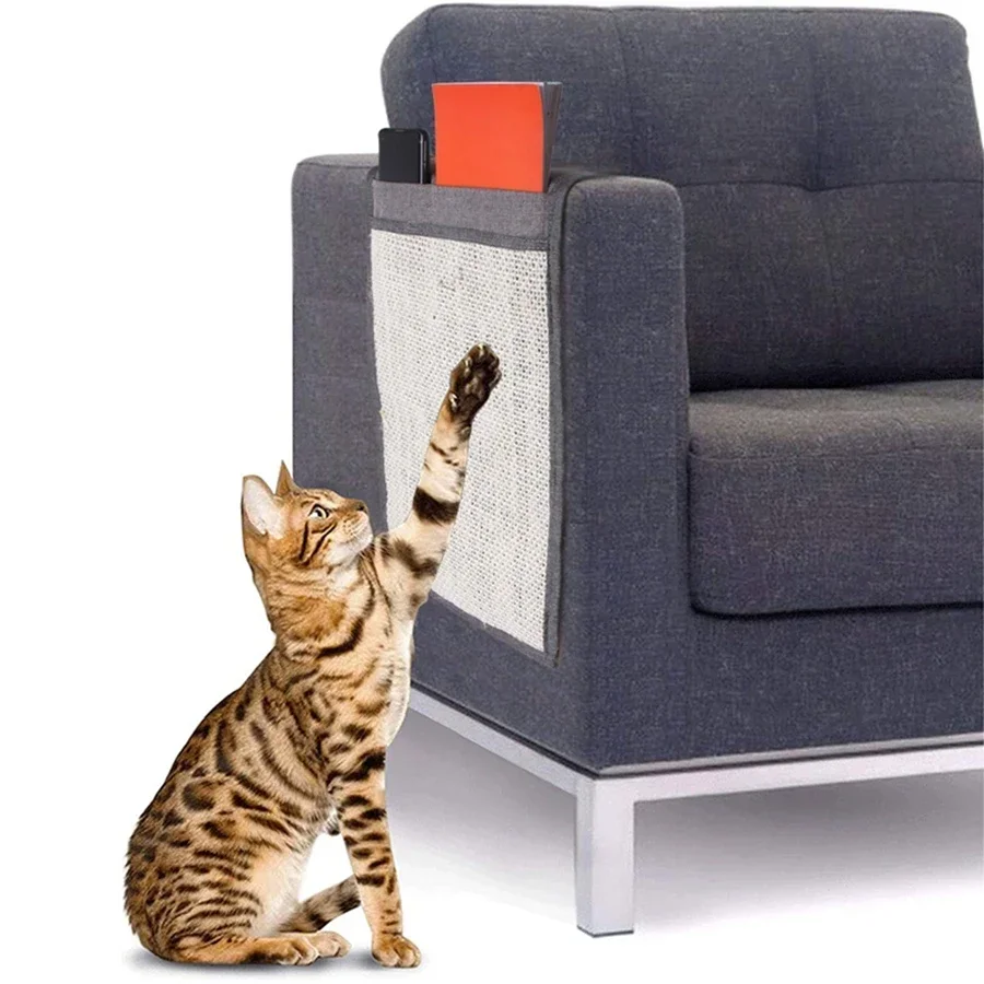 

1pc pet cat scratch board sofa cat scratch protection pad cat scratch grinding scratch sisal cat scratch pad