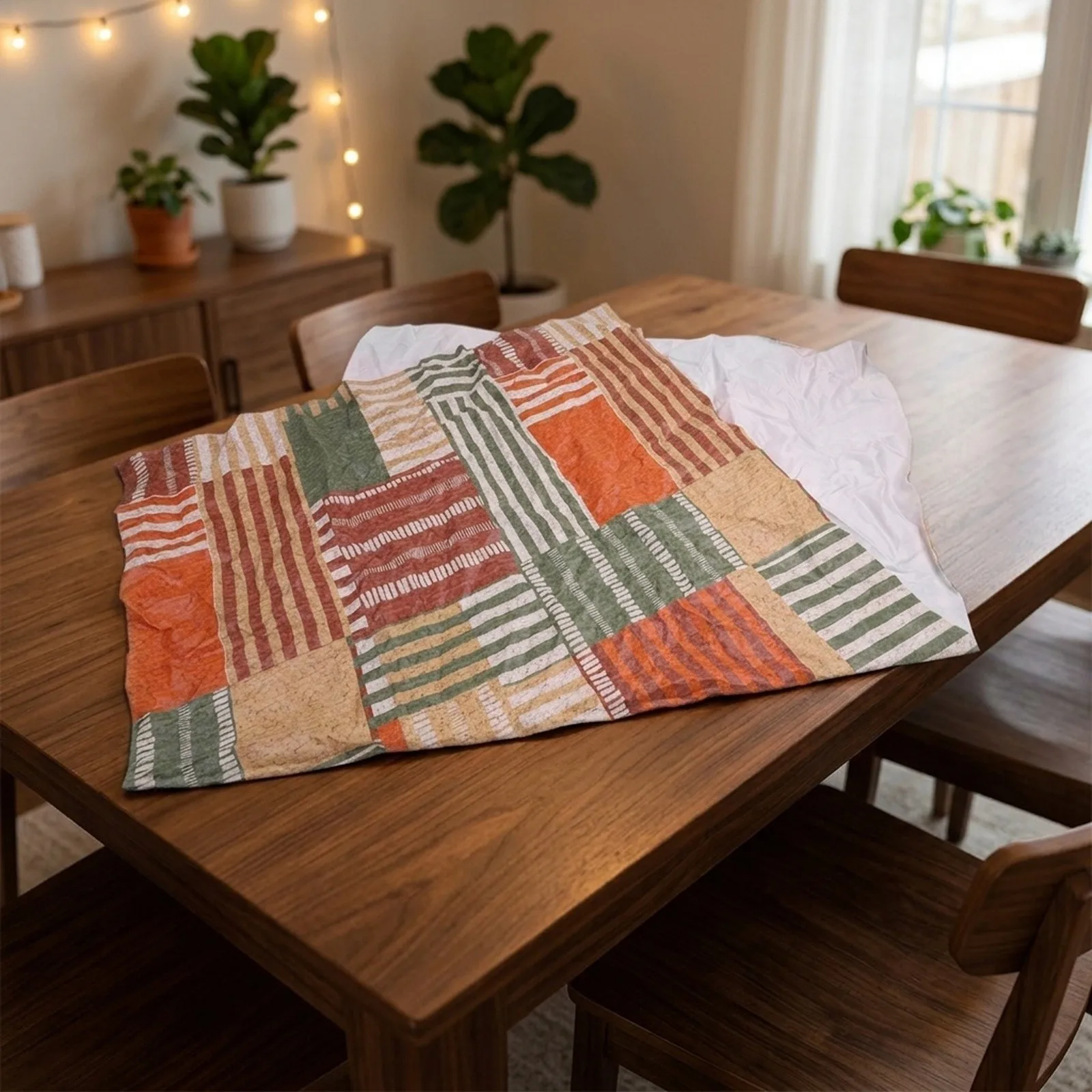 Elegant Tablecloth Dining Tablecloth Easy Care Fabric Indoor Use Tablecloth Refined Table Decor Robust Material