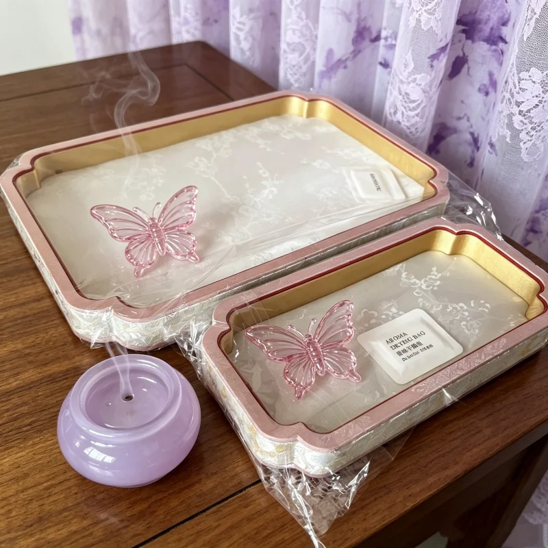 Luxury Arabic Velvet Brocade Tray, Ramadan Gift Viewing Plate for Jade Bracelet & Pendant, Gold Embroidery Store Stand