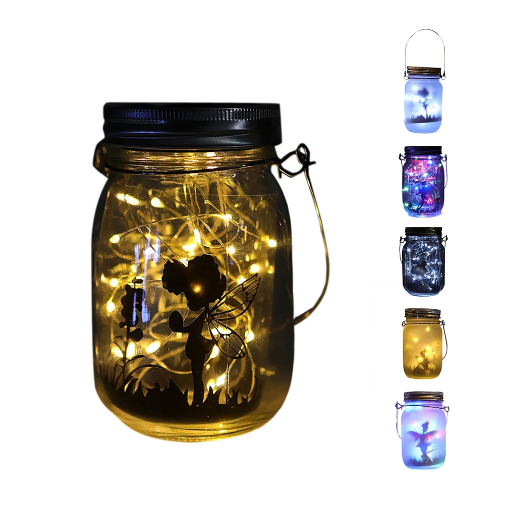 Impermeável Mason Jar Solar Lamp para Quintal, Pátio, Jardim, Caminho, Varanda, Lanterna Lights, Atacado, 0.75 W, IP65