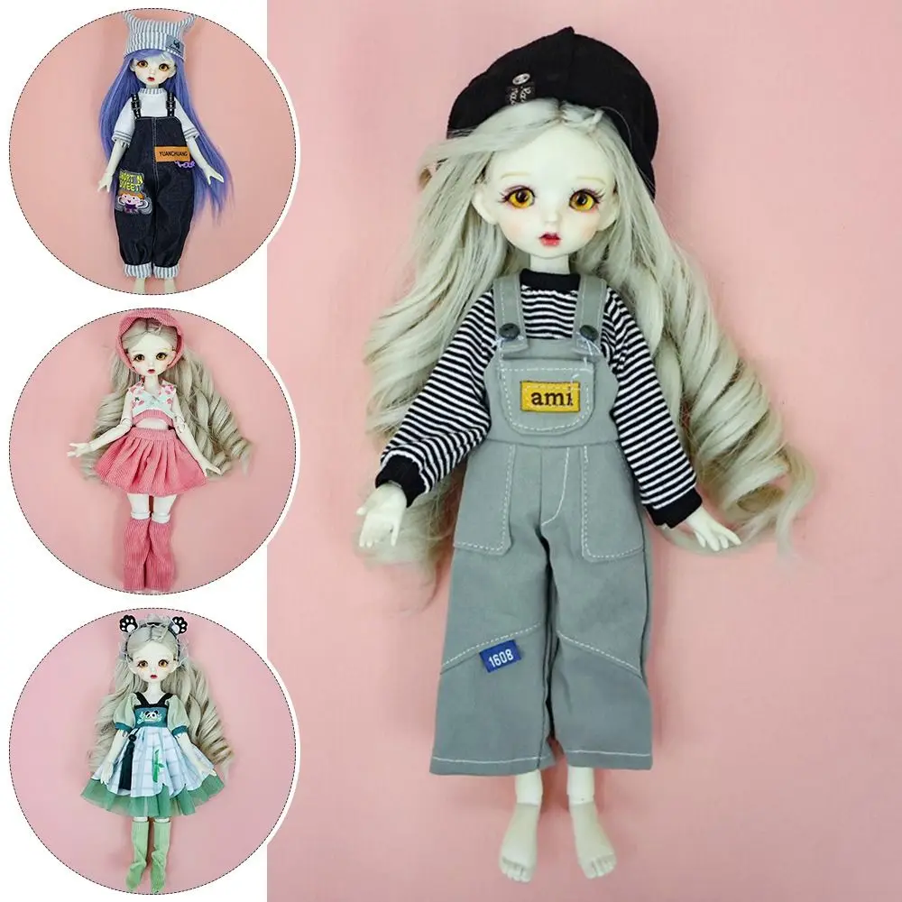 with Hat Doll Elegant Dresses New Casual Wears 30cm Doll Dresses Kids Toys 11.5