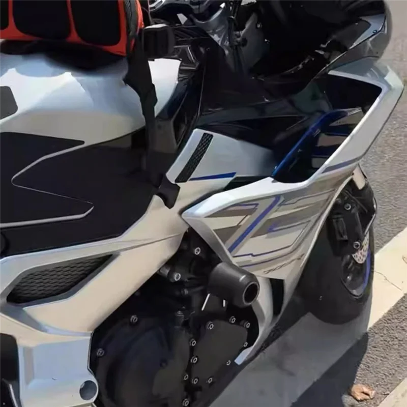 For Zontes 703RR 703Rr Compatible Motorcycle Frame Sliders Anti-Fall Bumper Kit Exhaust Escape Seat Lever Crash Pad