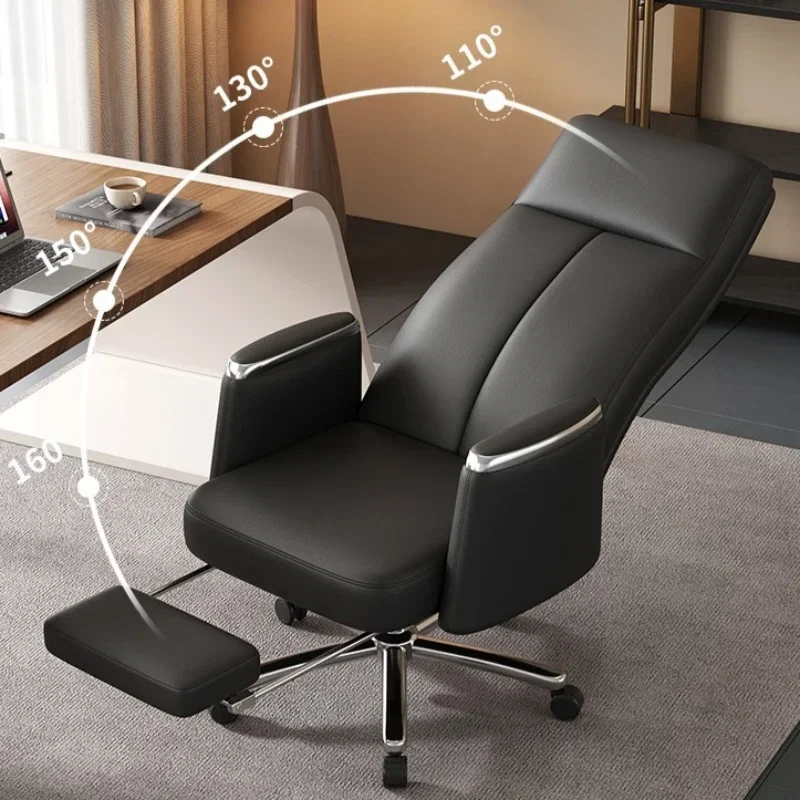 Multi-functional Computer chair Home comfortable office chair Reclining lunch chair Study back chair Boss chair Durable