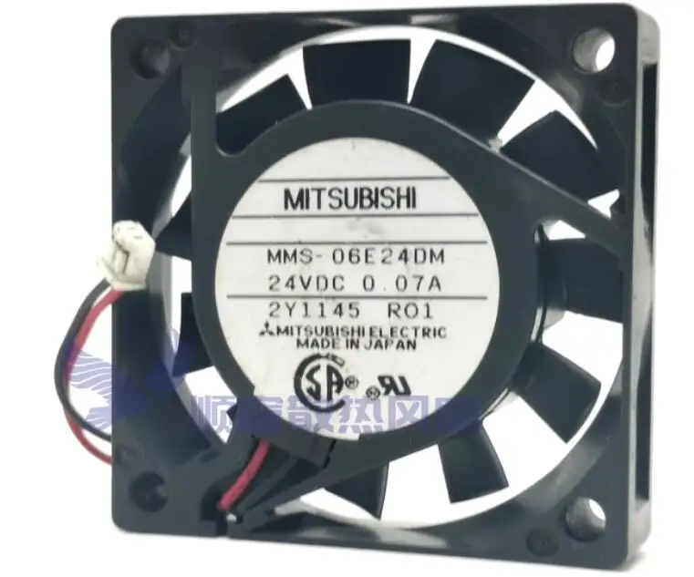 MMS-06E24DM DC 24V 0.07A 60x60x15mm 2-Wire Server Cooling Fan