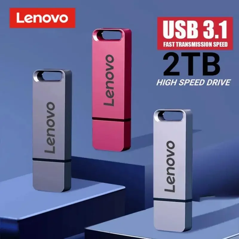 Lenovo 2TB USB Flash Drive High Speed Pendrive 128GB USB Flash Disk 256GB 512GB USB 3.1 1TB Waterproof OTG USB Flash Memory