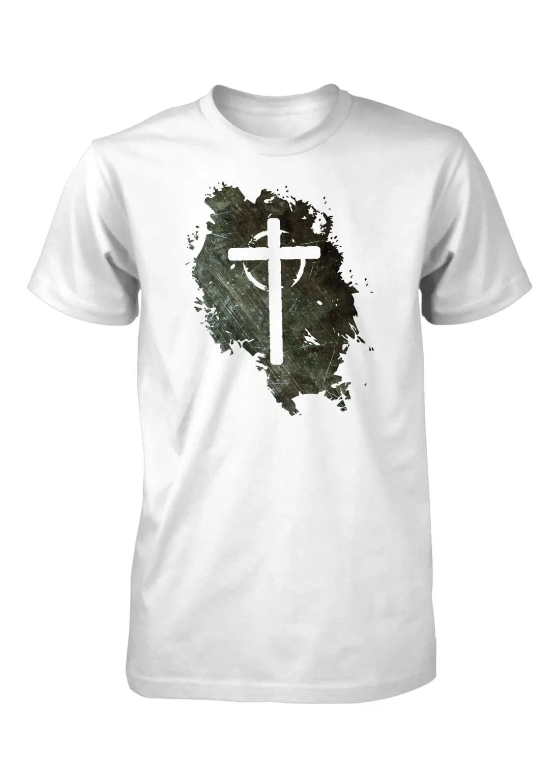 Jesus Lives Cross Grunge Christian T Shirt Aprojes