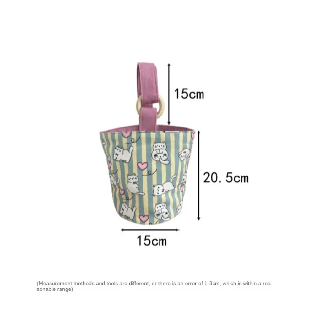 Funny Flocking Cute Cartoon Handbag Lovely Printing Gift Tote Bag Lunch Bag