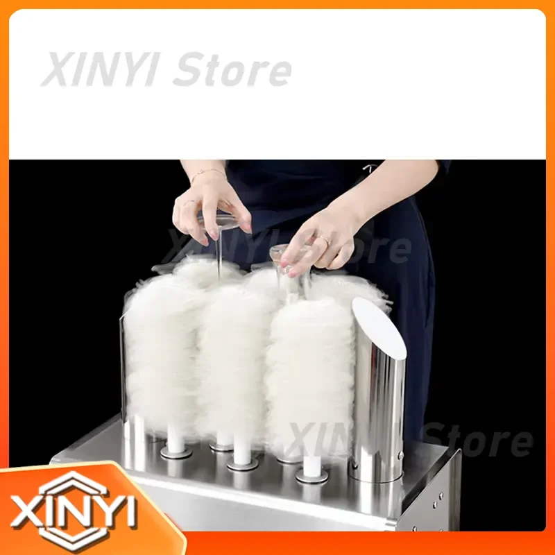 Commercial Electric Glass Wiping Machine Automatic Red Wine Glass Polishing Machine for Hotel Bar Restaurant Glass Cleaning