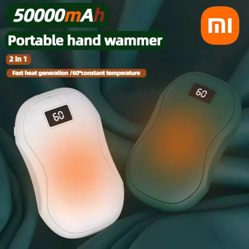 Xiaomi 50000mAh Hand Warmer Large Capacity Hand Warmer Portable Hand Warmer Safe and Durable Winter Warming Supplies