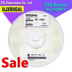 1206 0R ~ 10M SMD 저항기, 1/2W 0 1 10 100 150 220 330 ohm, 1K 2.2K 10K 100K 0R 1R 10R 100R 150R 220R 330R ohm 5%, 5000 개