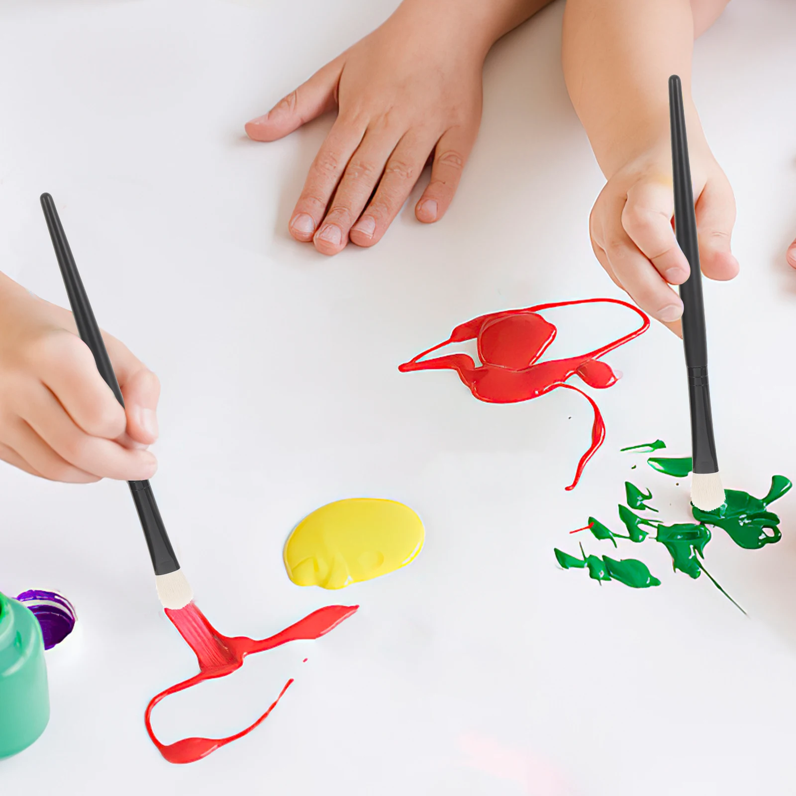 

7Pcs Painting Brush Set Aluminum Wood Nylon Material Perfect for Acrylic Oil Watercolor Painting Artist Craft Durable and