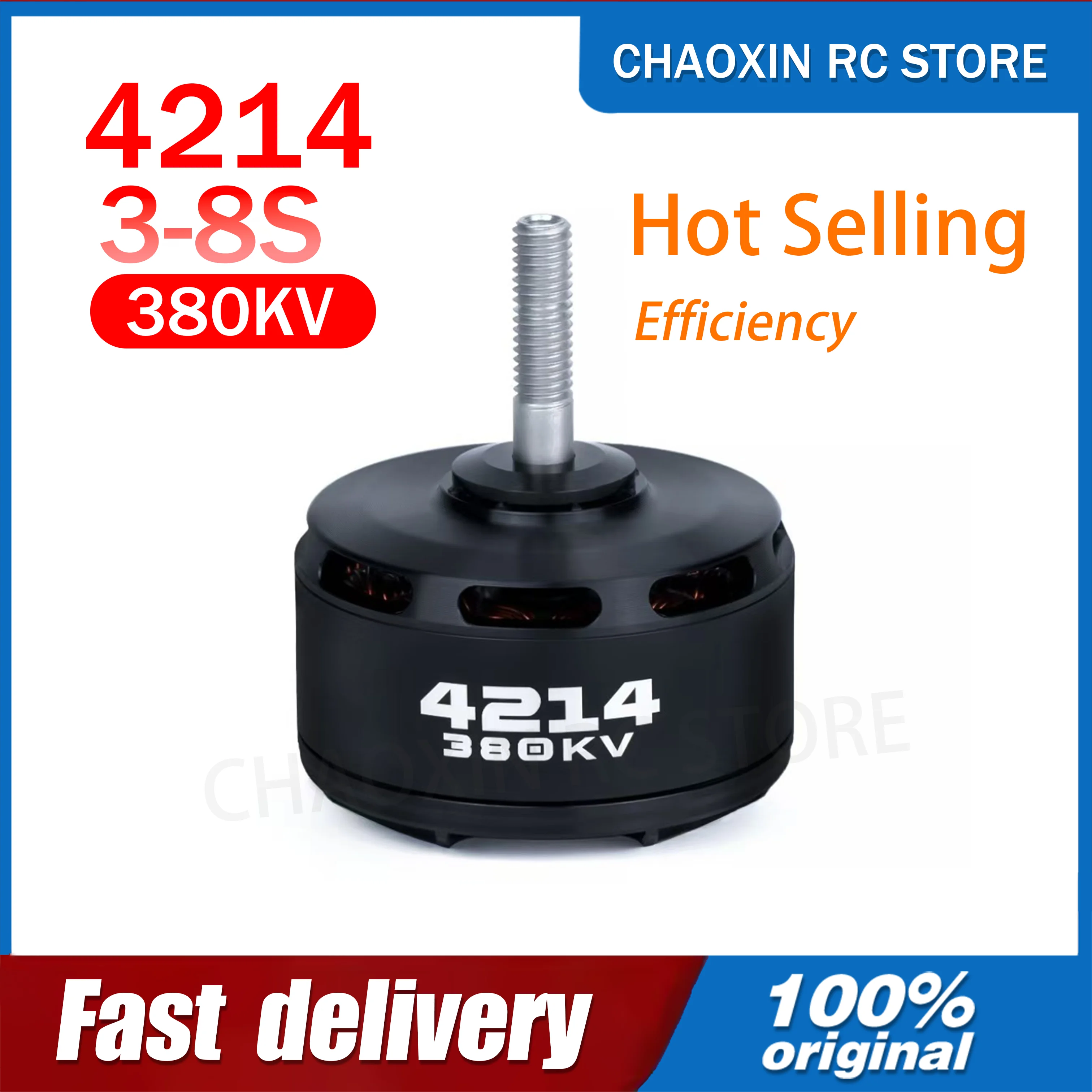 Hot Selling chaoxin 4214 380KV 3-8S Brushless Motor power Machine Lipo Cell 6-12S LiPo for 13Inch Long Range RC Drones