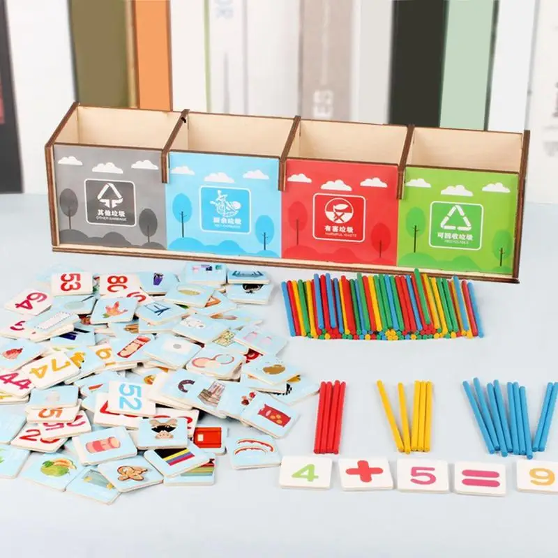 Waste Management Toy Trash Sorting Toy For Early Education Multifunctional Interactive Kids Play Set Interactive Kids Play For