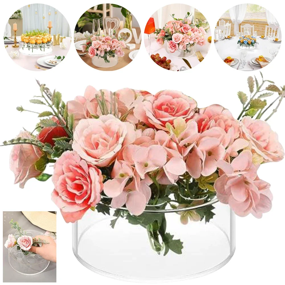 Klare Acryl Blumenvase Tisch Blumen Herzstück einfache dekorative moderne Vase Multifunktion 12