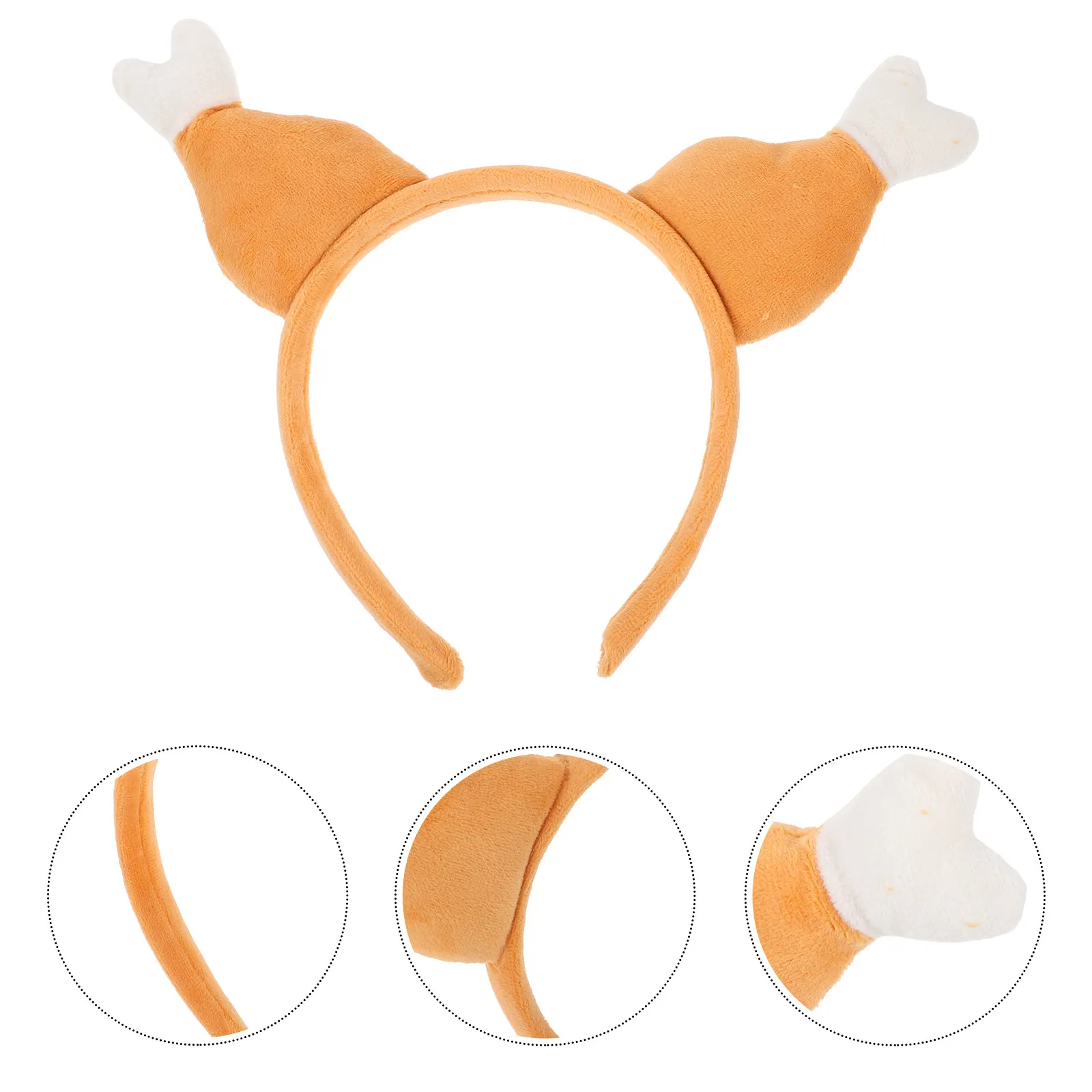 Turkey Headband for Thanksgiving Halloween Birthday Party Fabric Hair Band Lightweight Comfortable Festive Photo Prop Costume