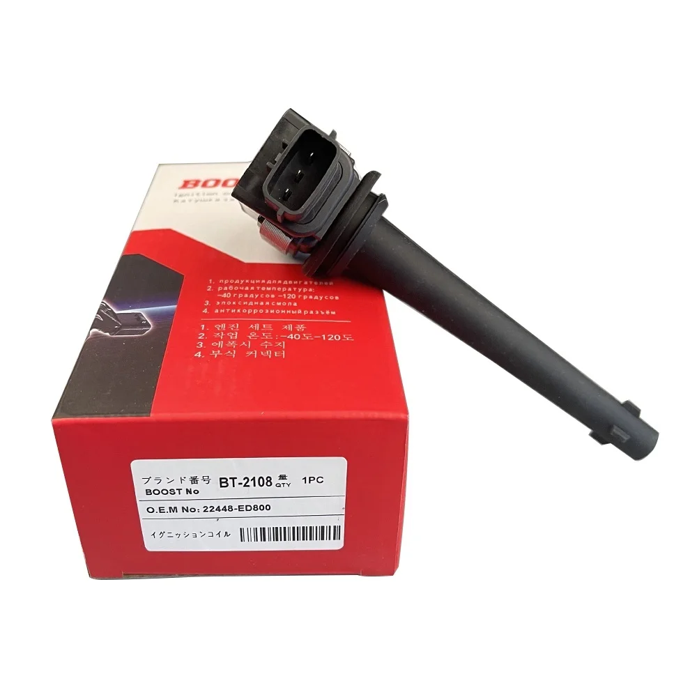 

High Quality Car Ignition Coil For Nissan Tiida Teana Sylphy Note NV200 Murano Nissan Grand Livina BT-2108 22448-ED800 MR18 MR20