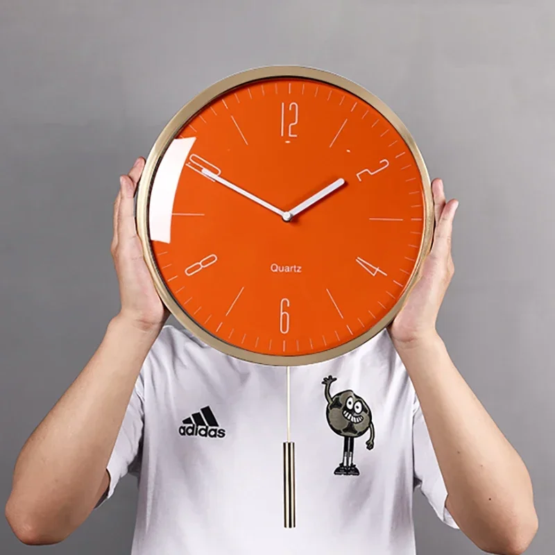 Wall Clock Silent Modern Luxury Creative Living Room Decoration for Bedroom Clocks Metal Pendulum Clocks Wall Home Decor Watch