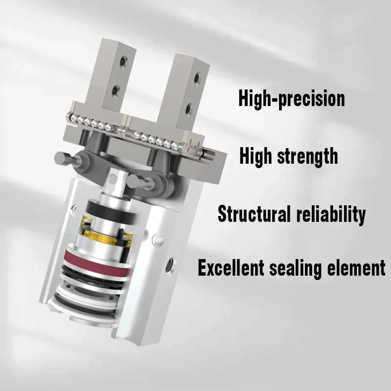 HFK Airtac Type Parallel Style Pneumatic Air Gripper HFK10  HFK16 HFK20 HFK25 HFK32 HFK40Cylinder Double Acting Gripper Cylinder