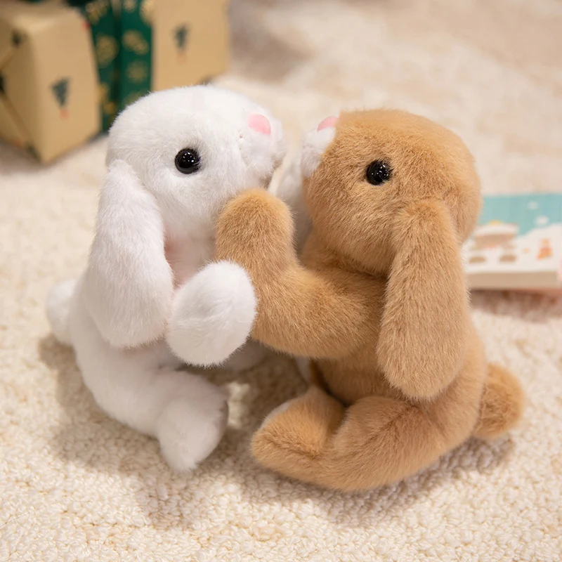 New Kawaii Anime  20/30cm Prone Posture Long Ears Animals Bunny  Soft ThrowPillow Dolls Baby Birthday Christmas Gifts Home Decor