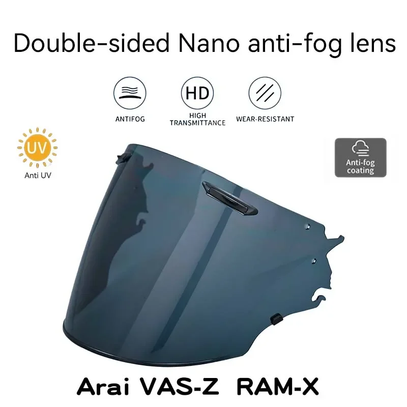 Winter Visor for Arai VAS-Z  RAM-X VZ-RAM VZ SZ R VAS SZ-R EVO Motorcycle Double-sided Nano Anti-fog UV Lens Shield Motorbike