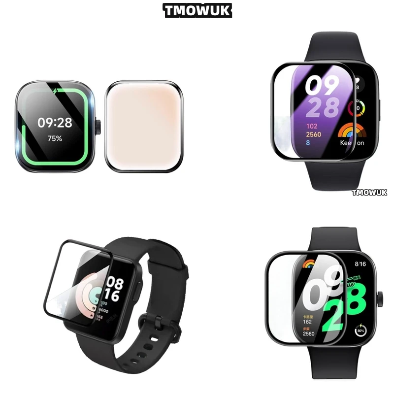 

For Xiaomi Redmi Watch 2 3 4 5 Lite Active, Advanced PMMA Film, 3D Curved Edges