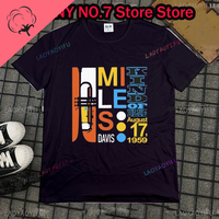 Miles Davis A Bit Blue T-shirt - Jazz Music - John Coltrane Blue Note Vntg Harajuku T-shirt