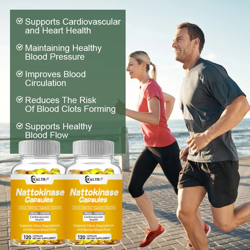 Nattokinase Blood Vessel Cleaning Capsules, Capsules To Prevent Blood Pressure & Improve Blood Vessel Health.